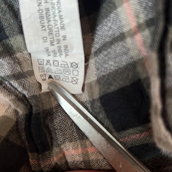 Zara Plaid Embroidered Wrap Top - Picture 7 of 8